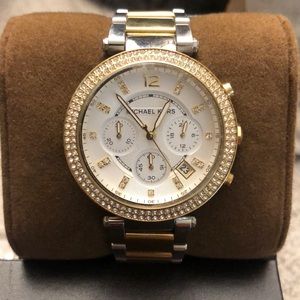 Michael Kors Silver and Gold Colored Watch